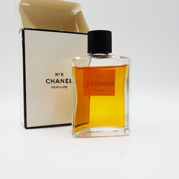 Vintage Chanel No 5 Perfume 1oz/ Size 7 with Original Box - Picture 2 of 8